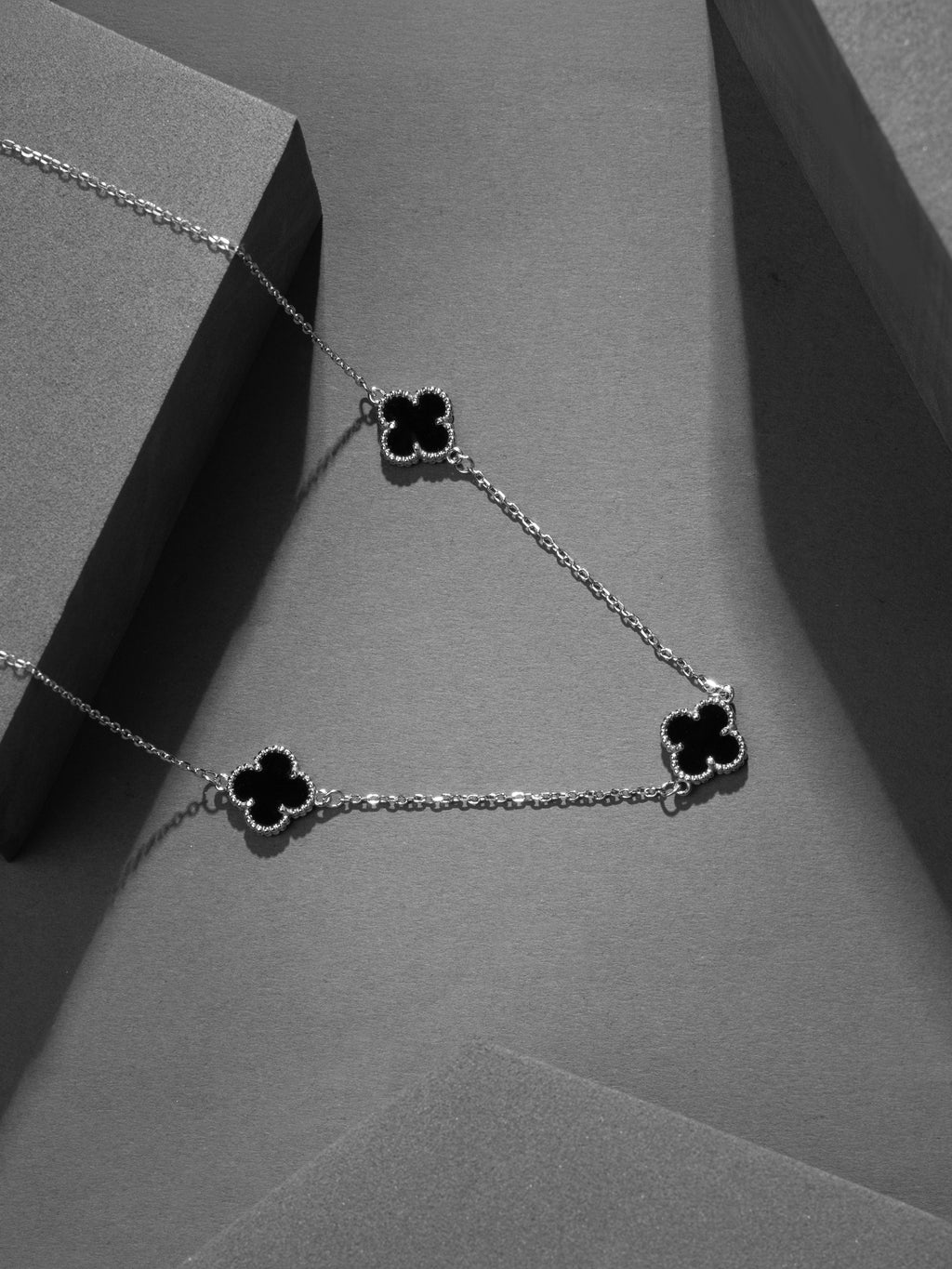 The Noir Clover Necklace