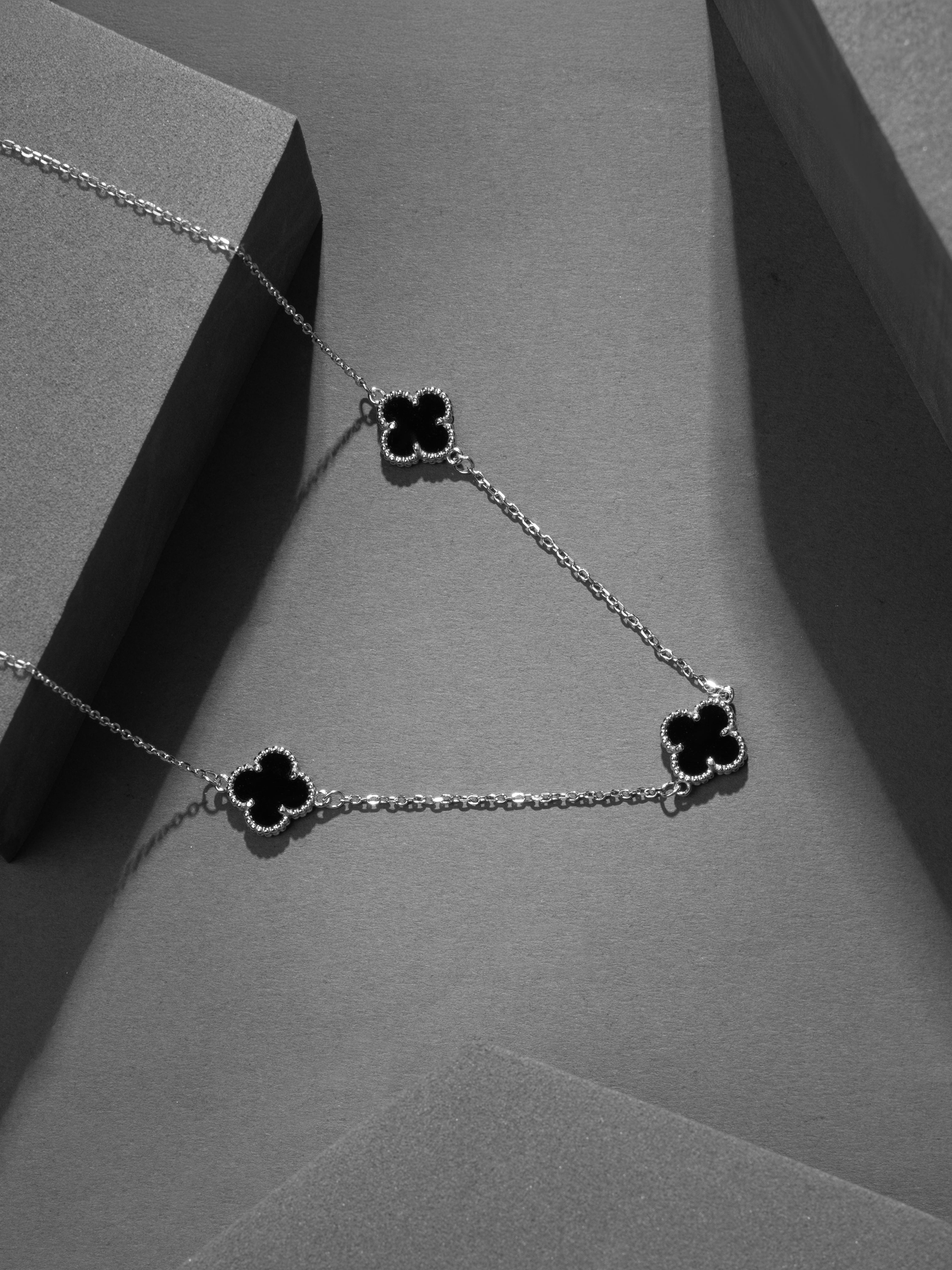 The Noir Clover Necklace