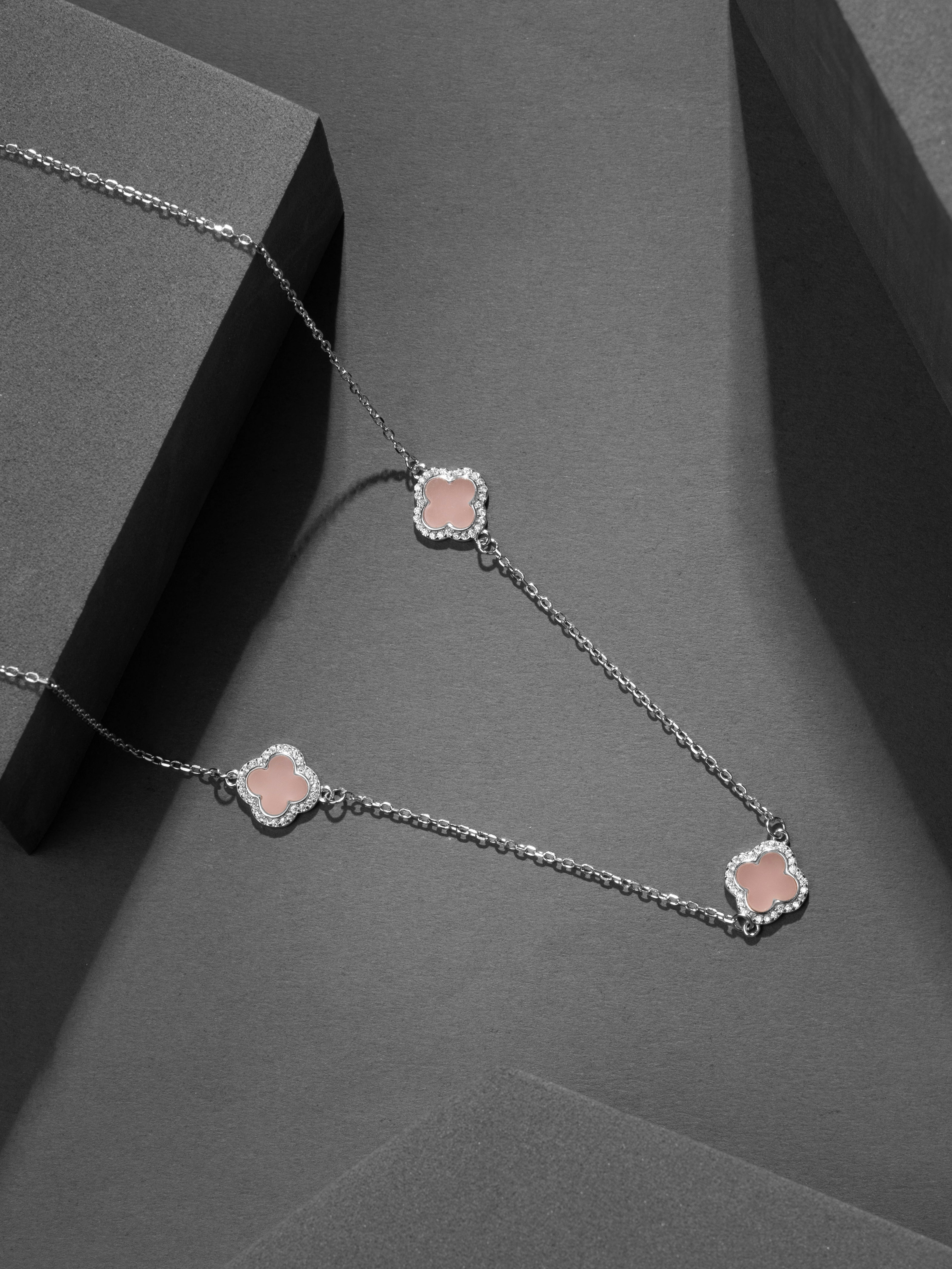 Blush Clover Necklace