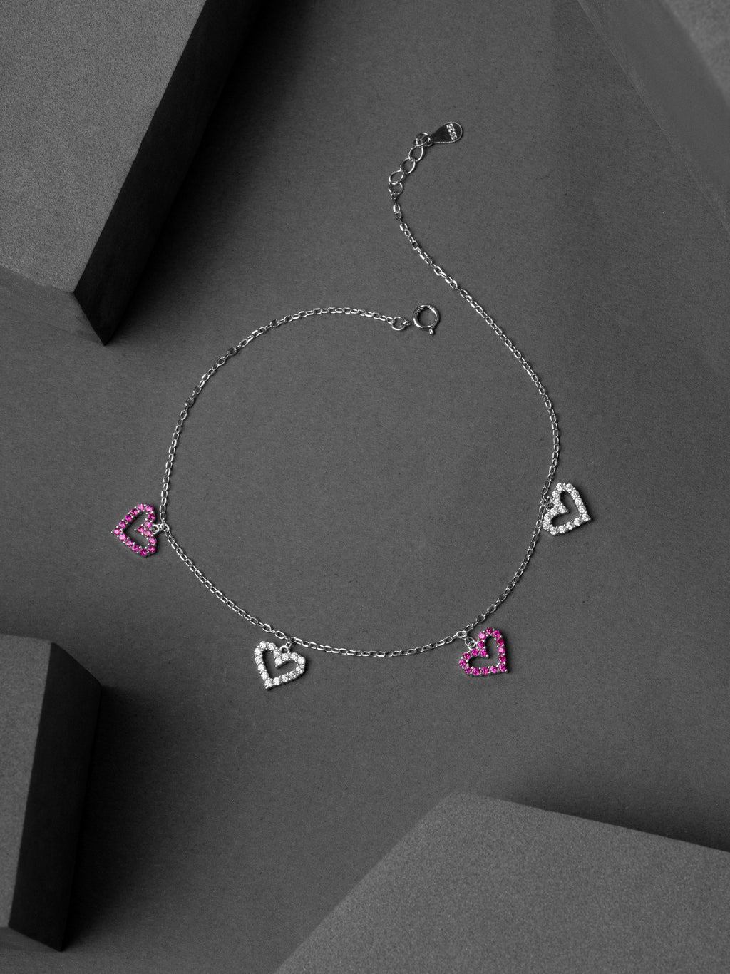 Dual Heart Anklet