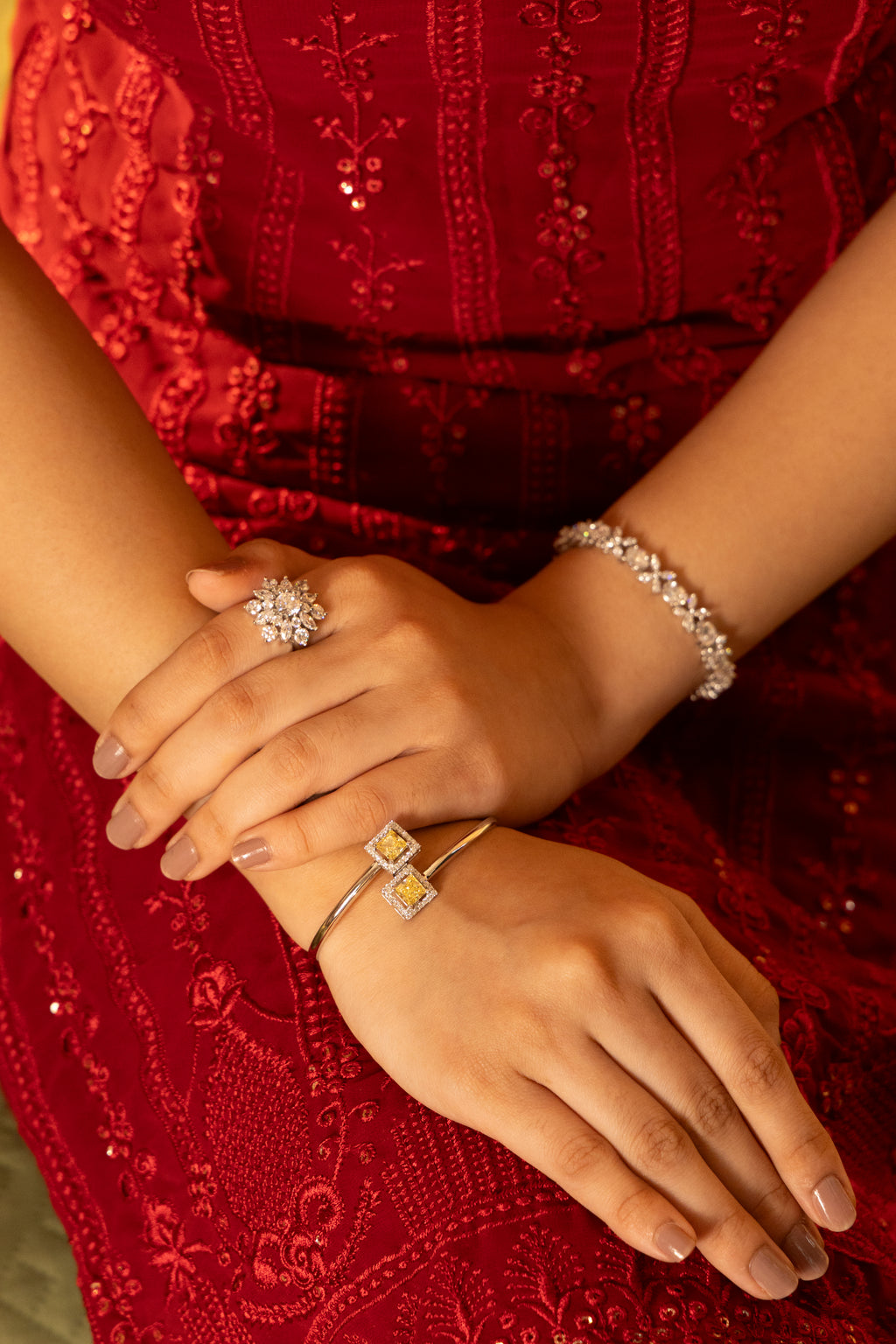 Marquise Bloom Tennis Bracelet