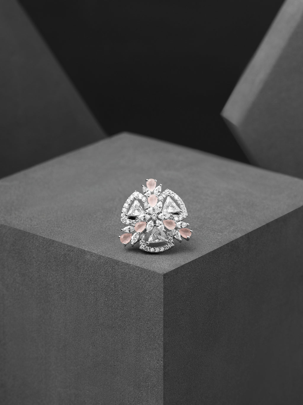 The Celestia Crown Ring - Rosé