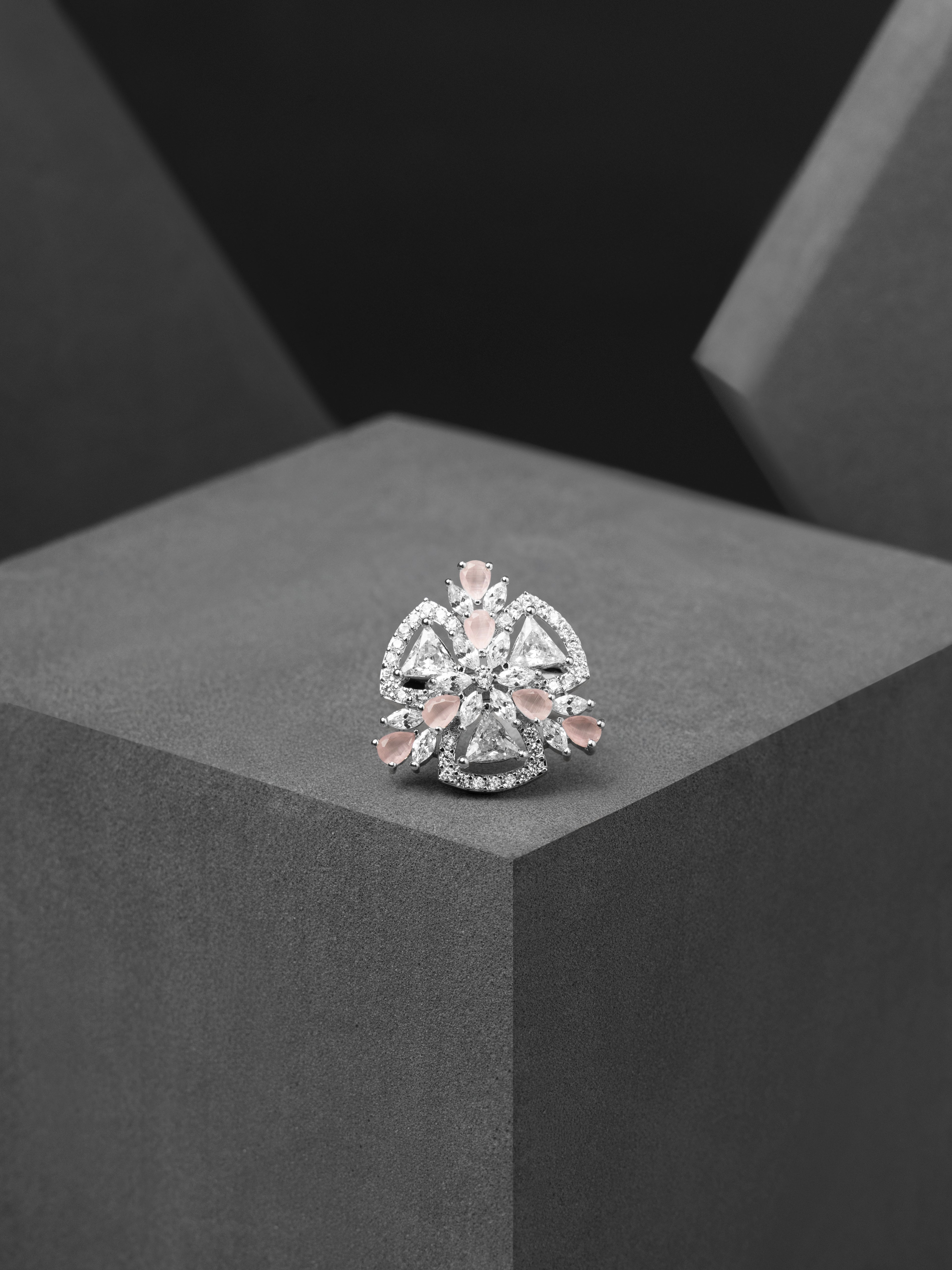 The Celestia Crown Ring - Rosé
