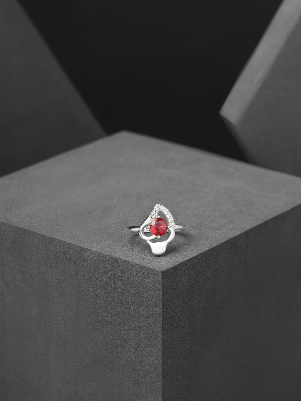 Crimson Petal Ring