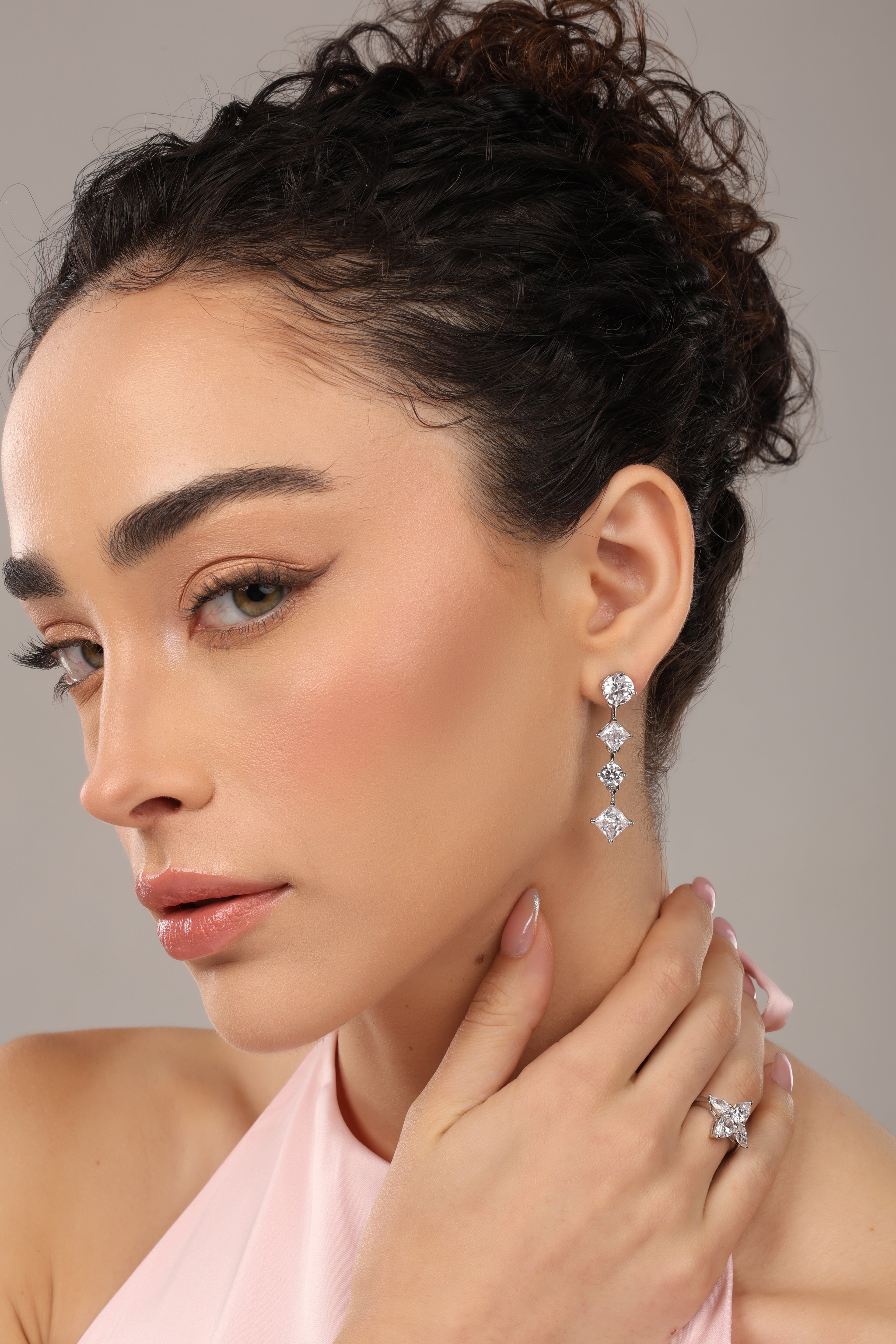 Radiant Geometry Drop Earrings