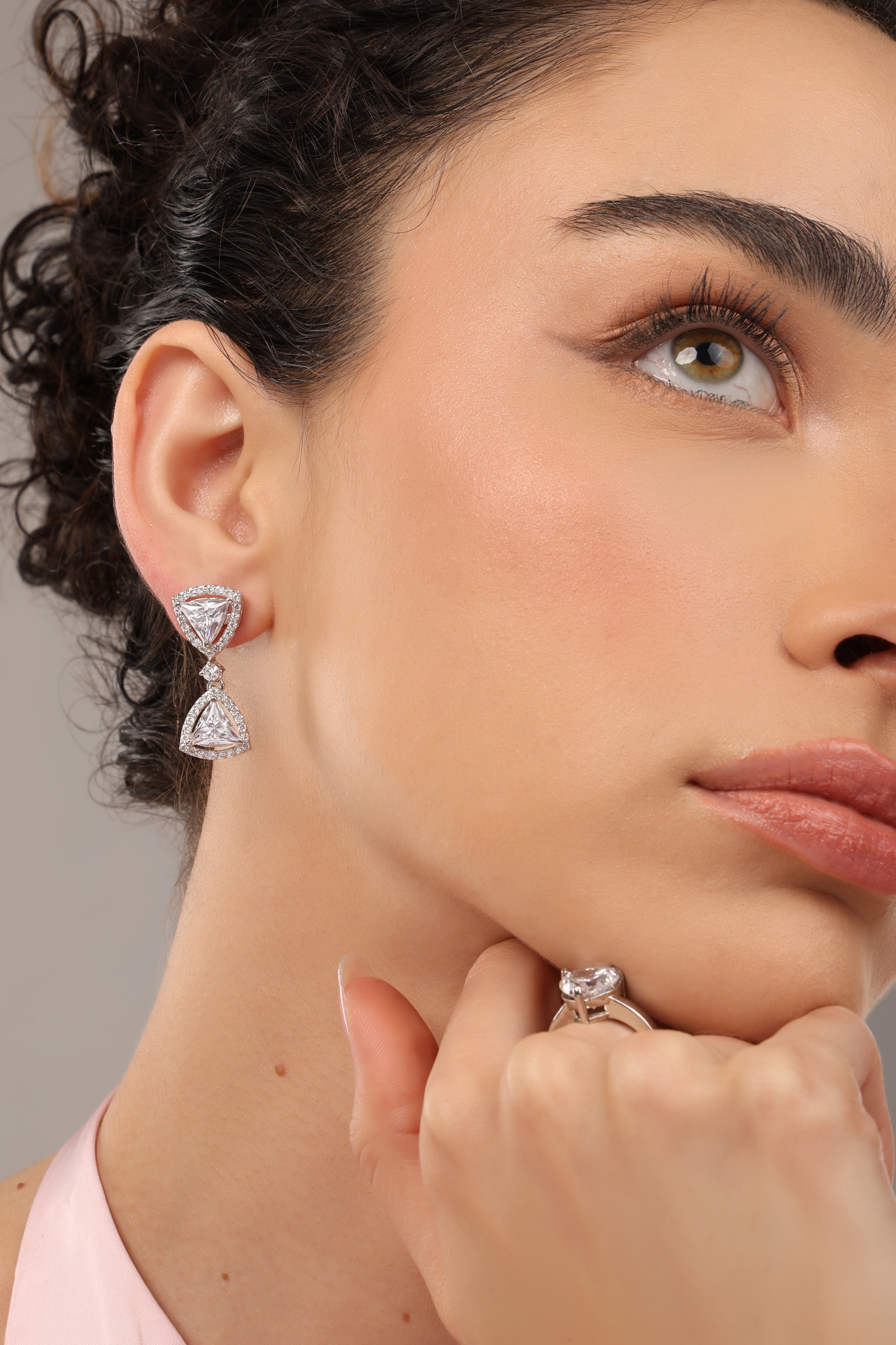 Trinity Spark Drop Earrings