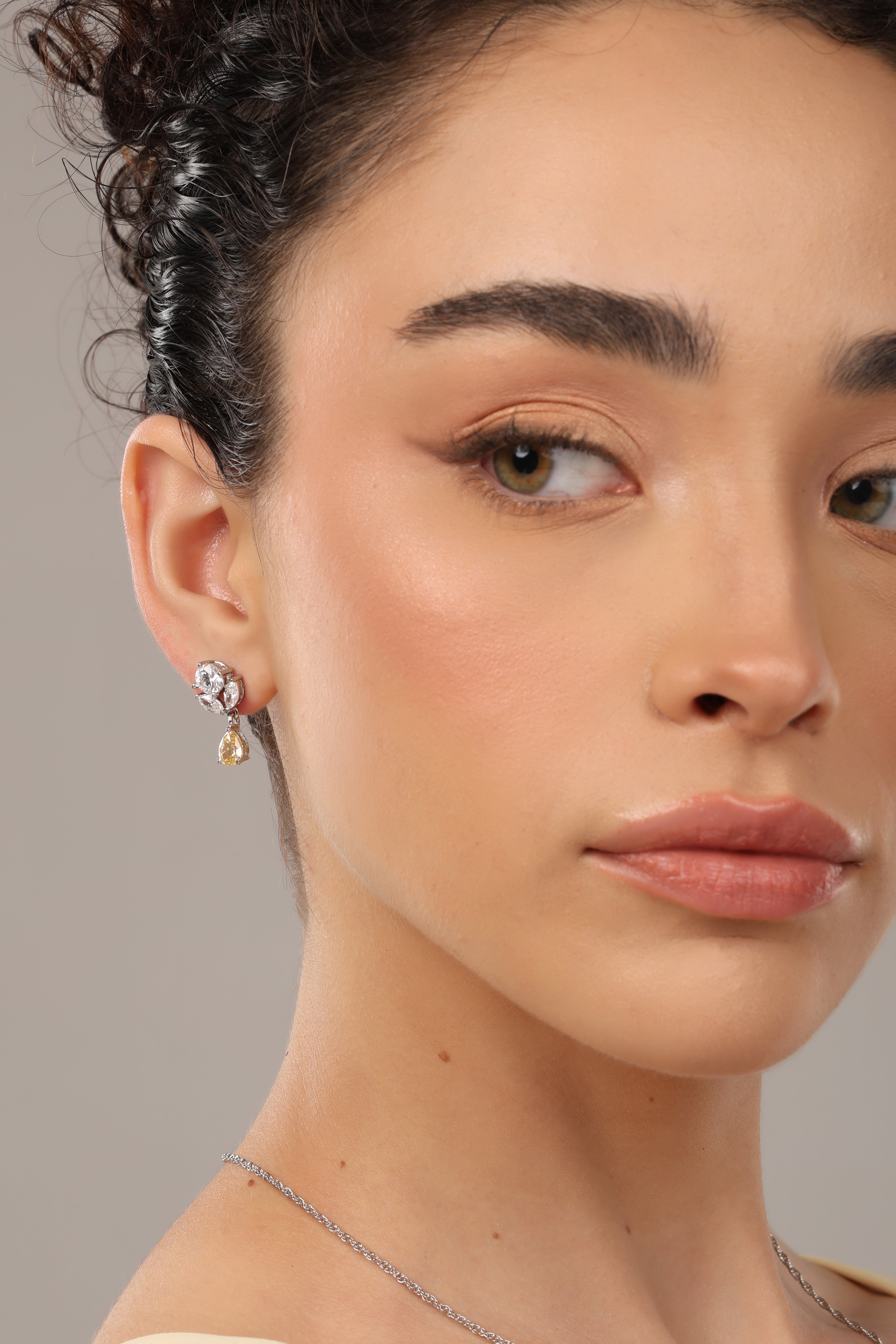 Golden Bloom Drop Earrings