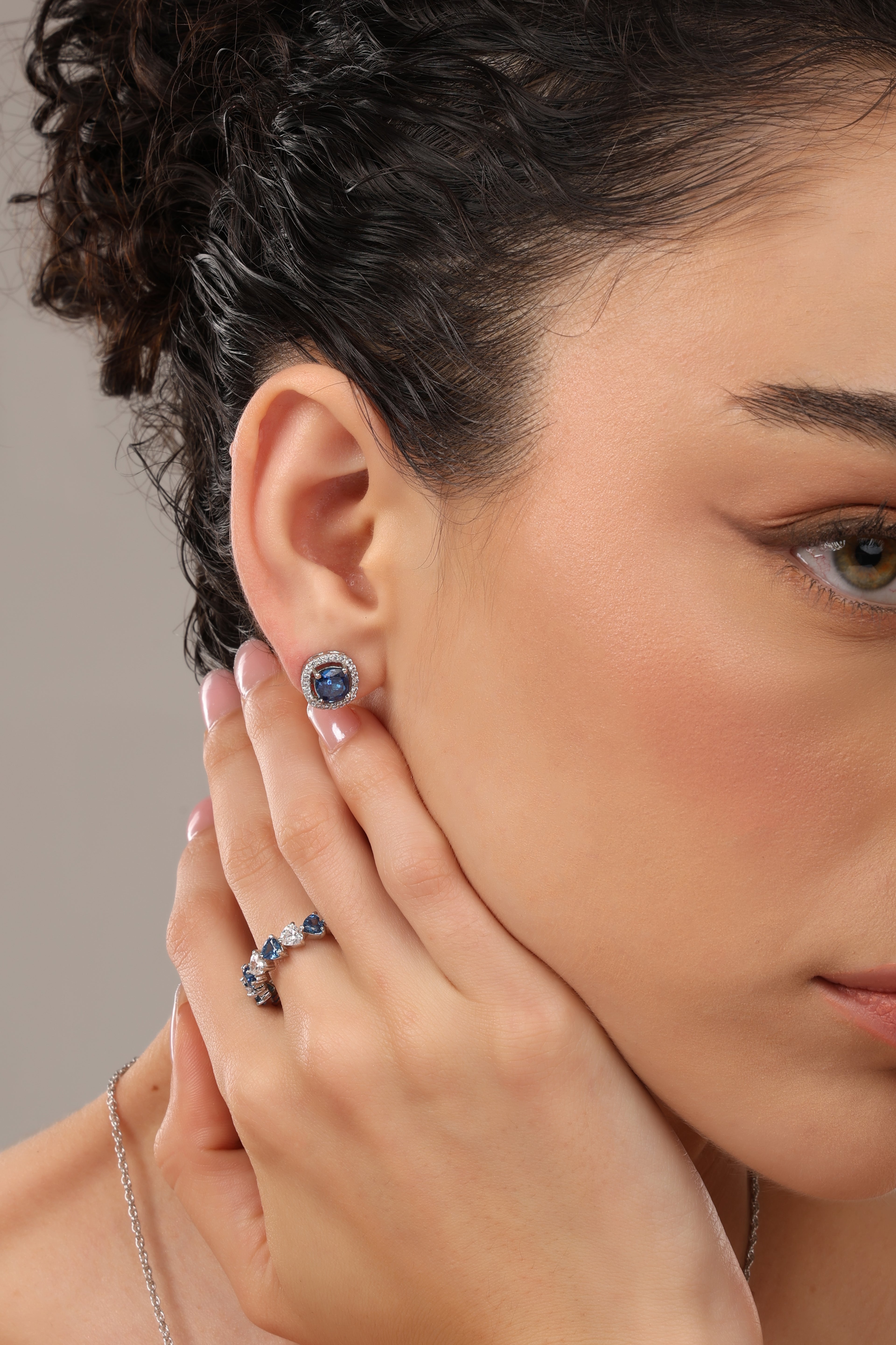 Azure Heart Symphony Ring