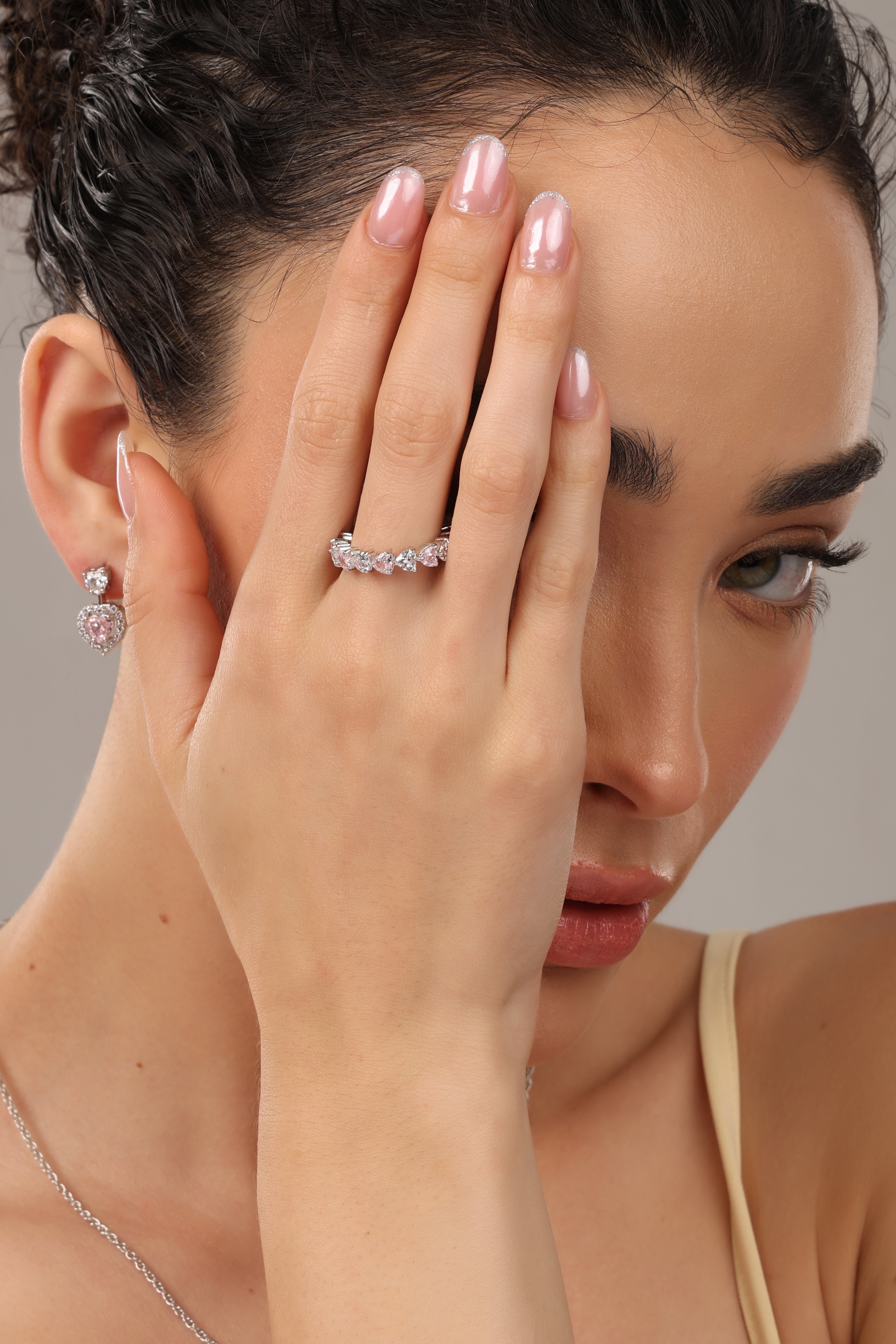 Blush Heart Symphony Ring