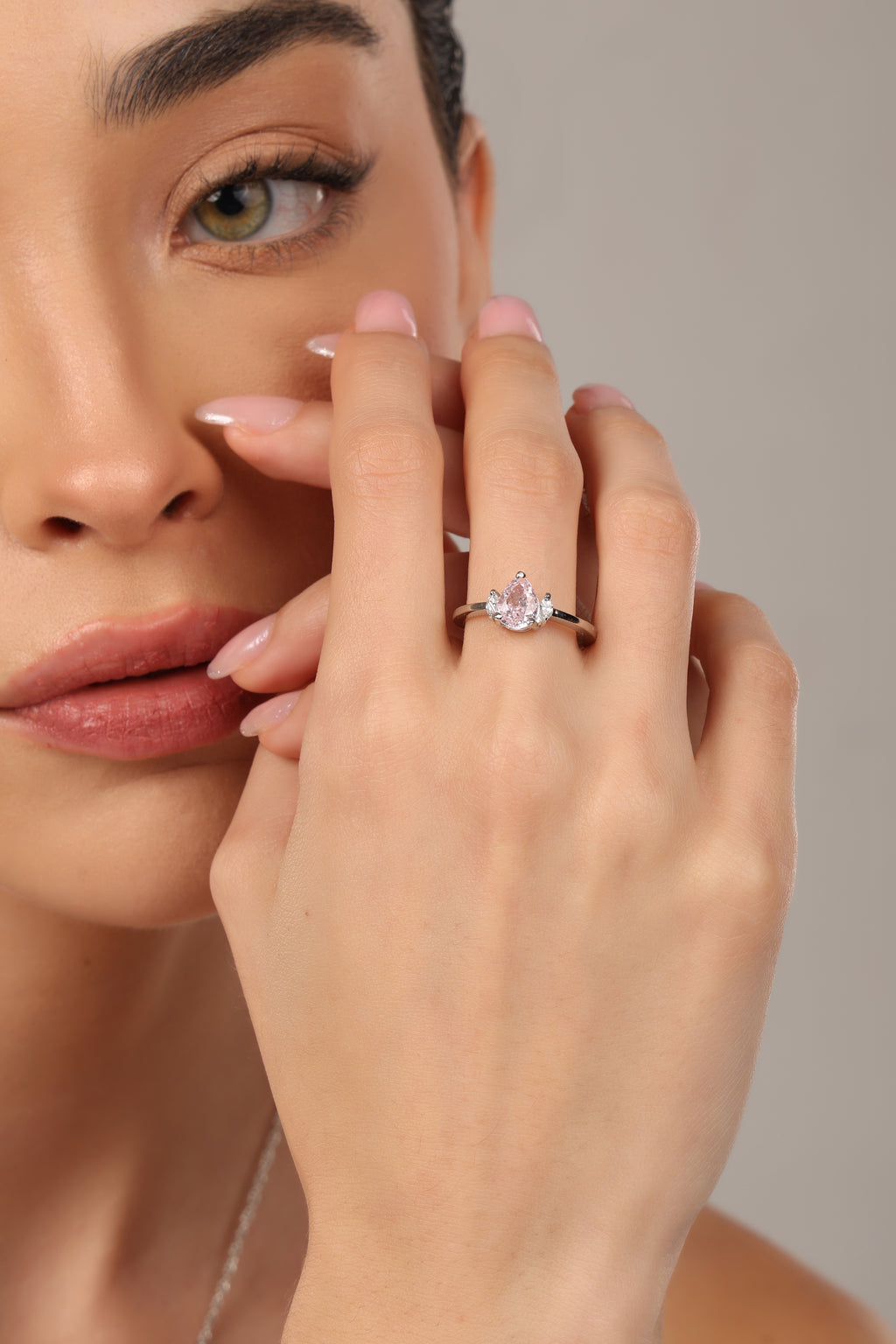 Moonlit Dewdrop Ring
