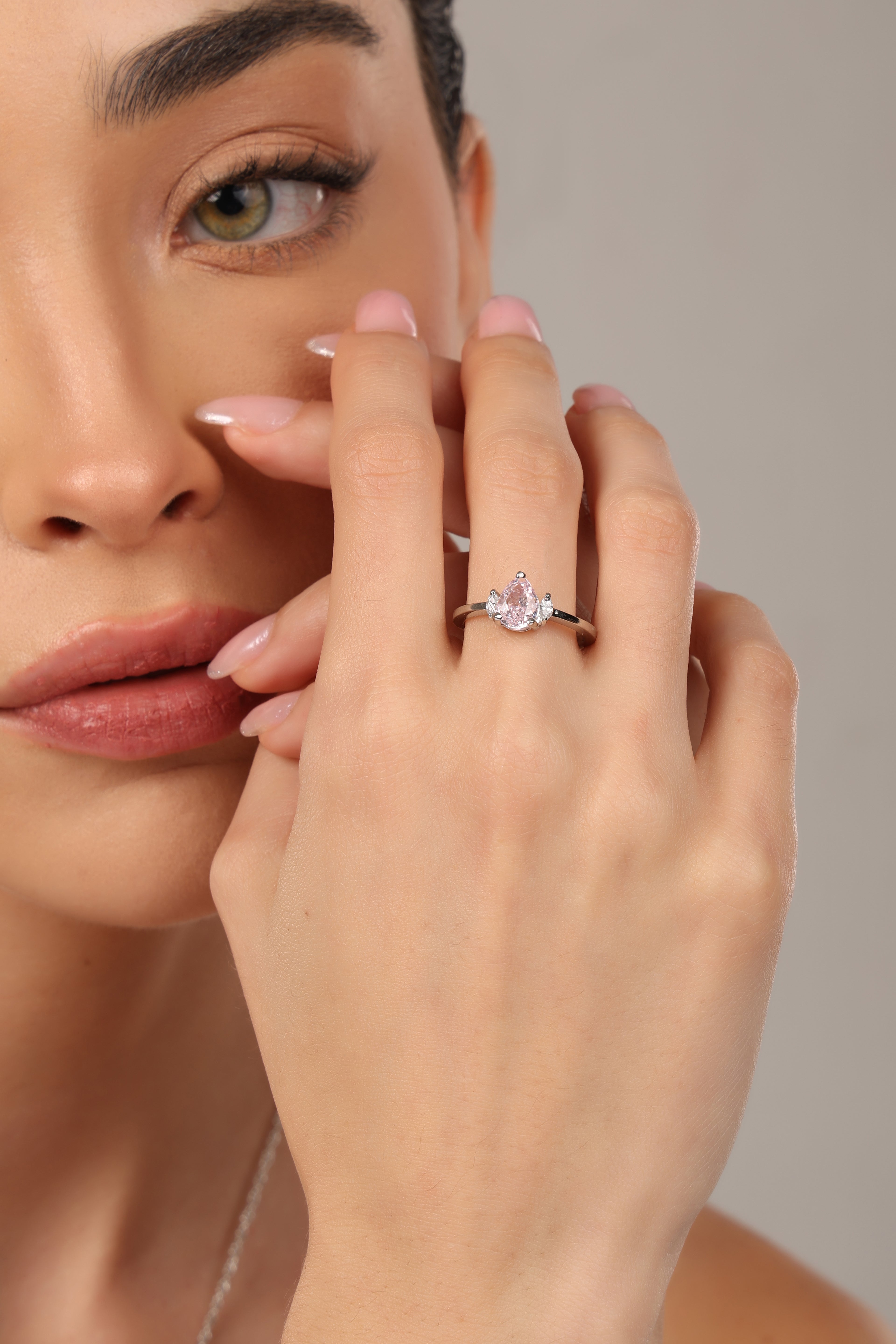 Moonlit Dewdrop Ring