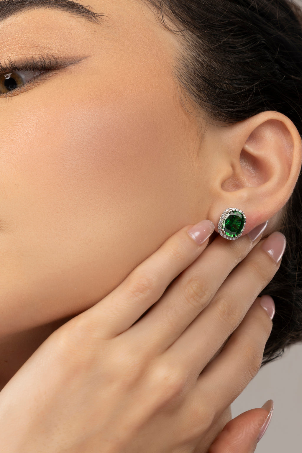 Emerald Royale Stud Earrings
