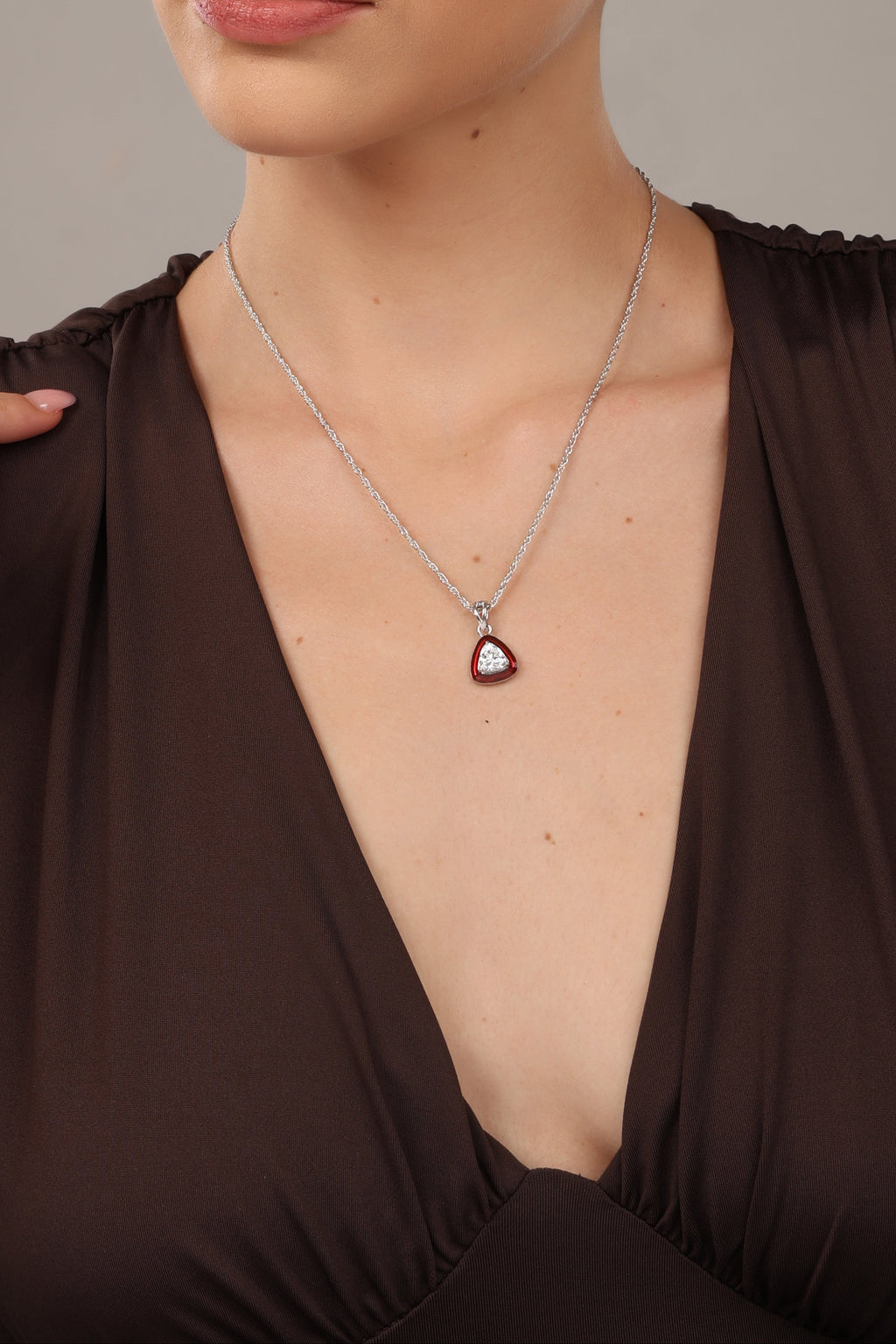 Ruby Empress Pendant Set