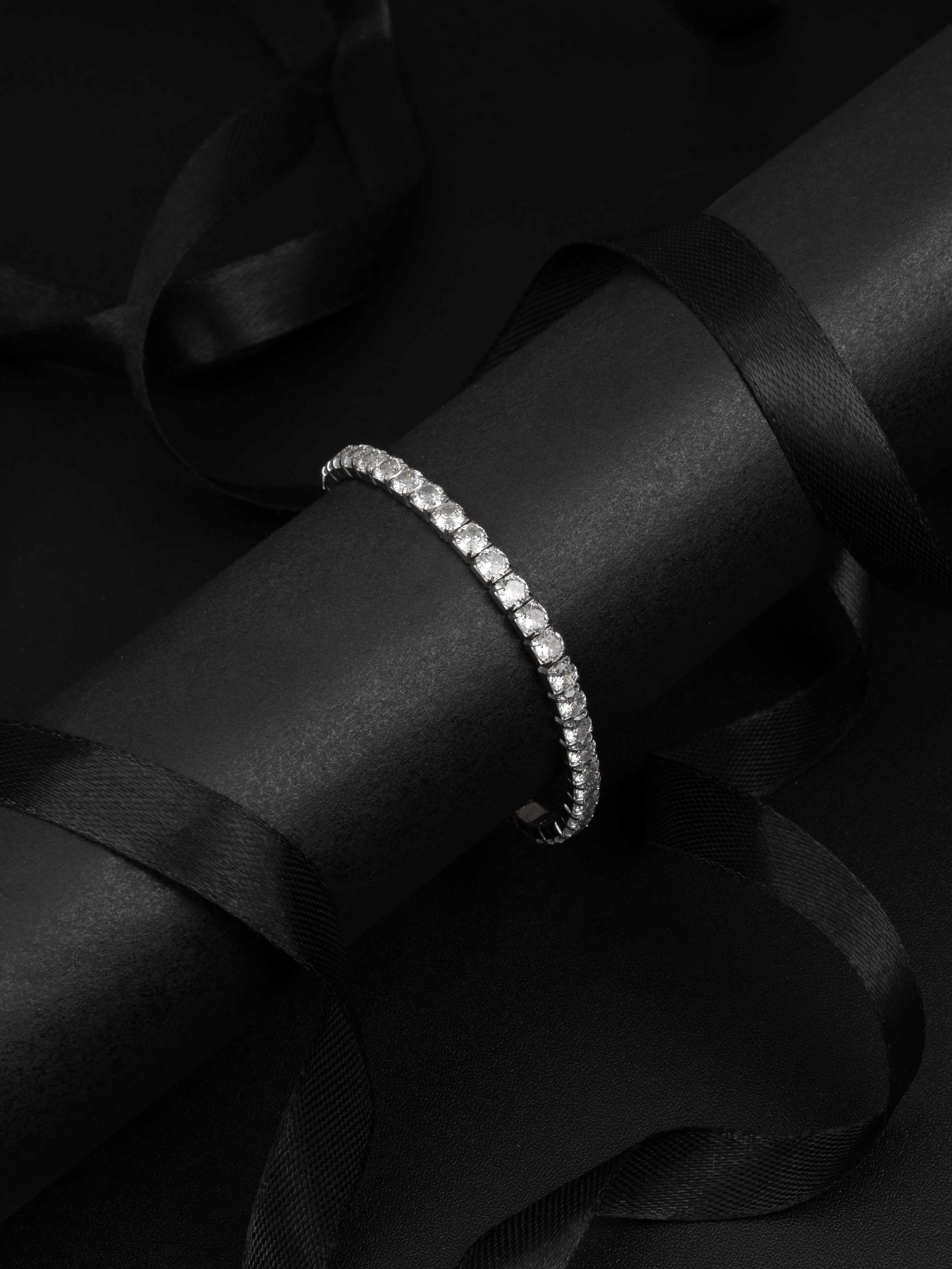 Classic Round Flexible Tennis Bracelet