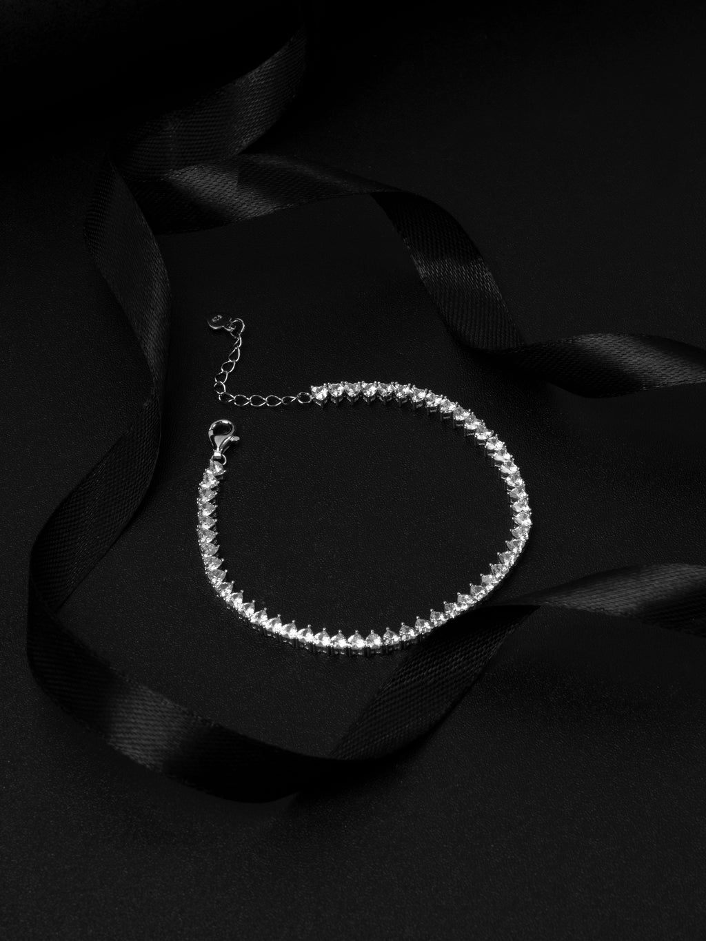 The Amora Heart Tennis Bracelet