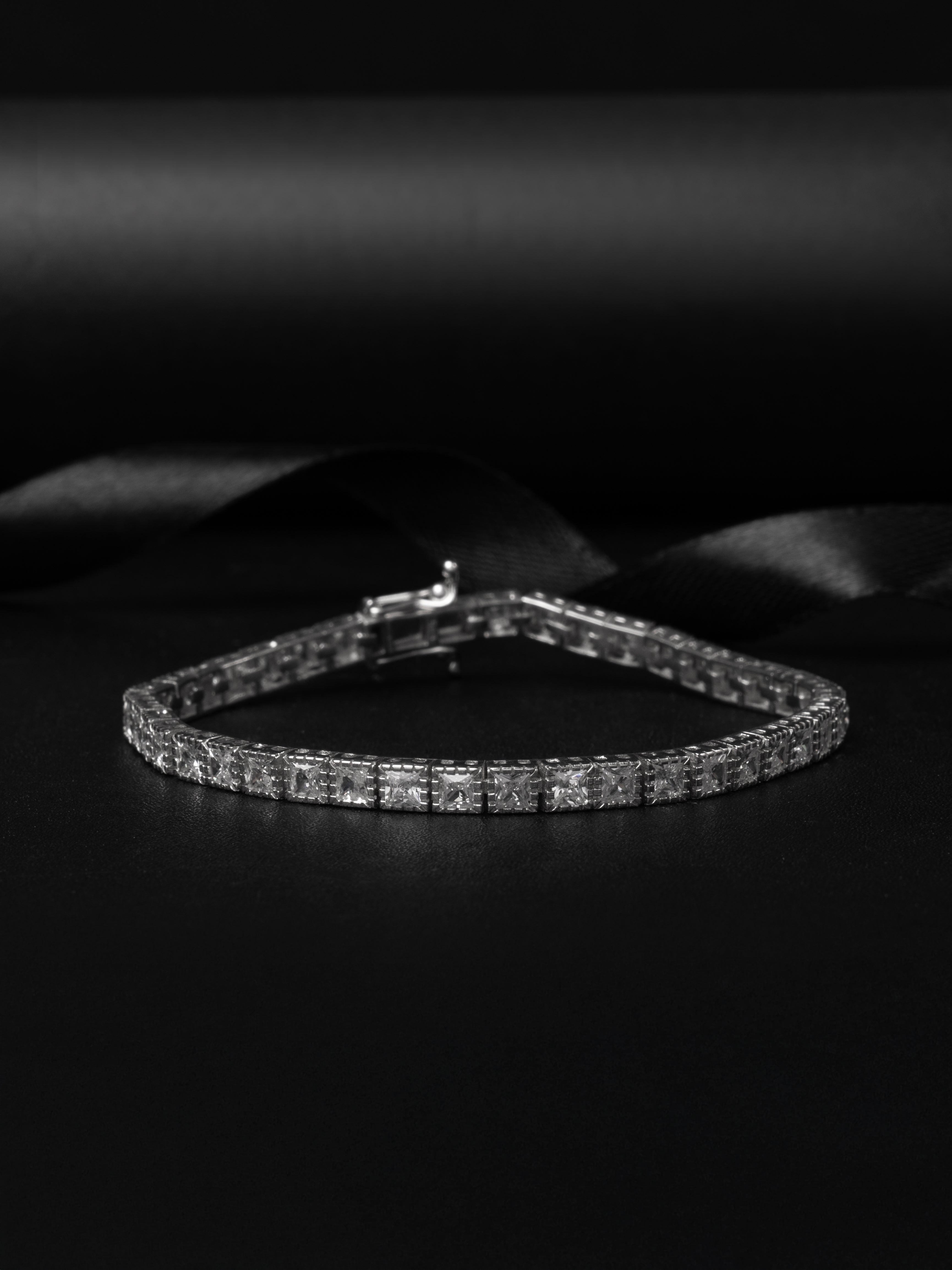 The Celene Silver Tennis Bracelet