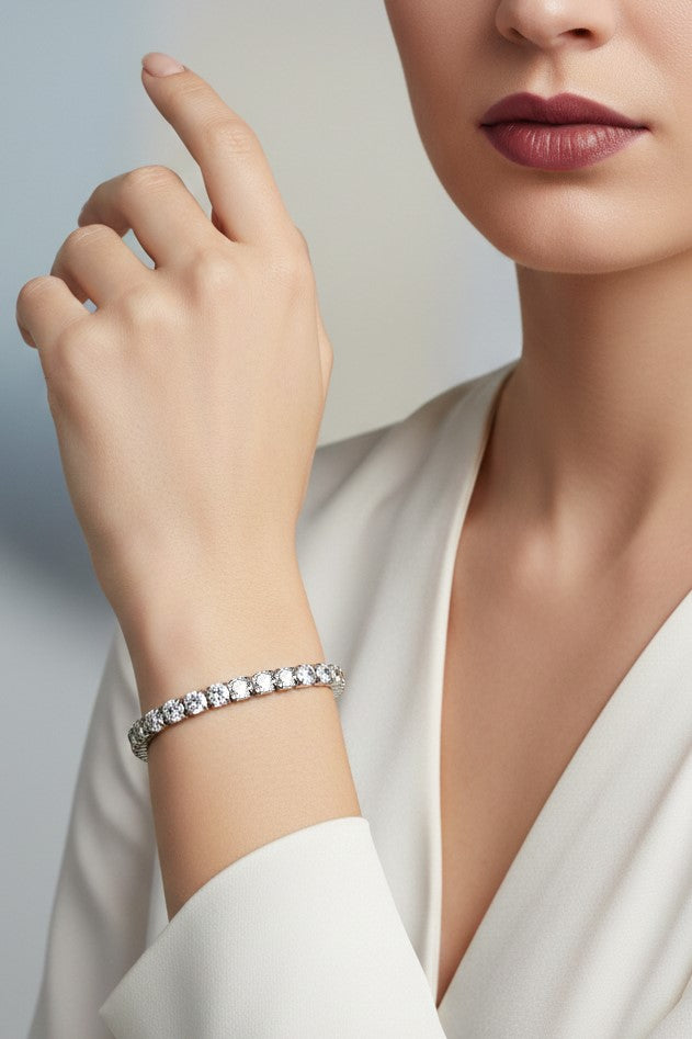 Classic Round Flexible Tennis Bracelet