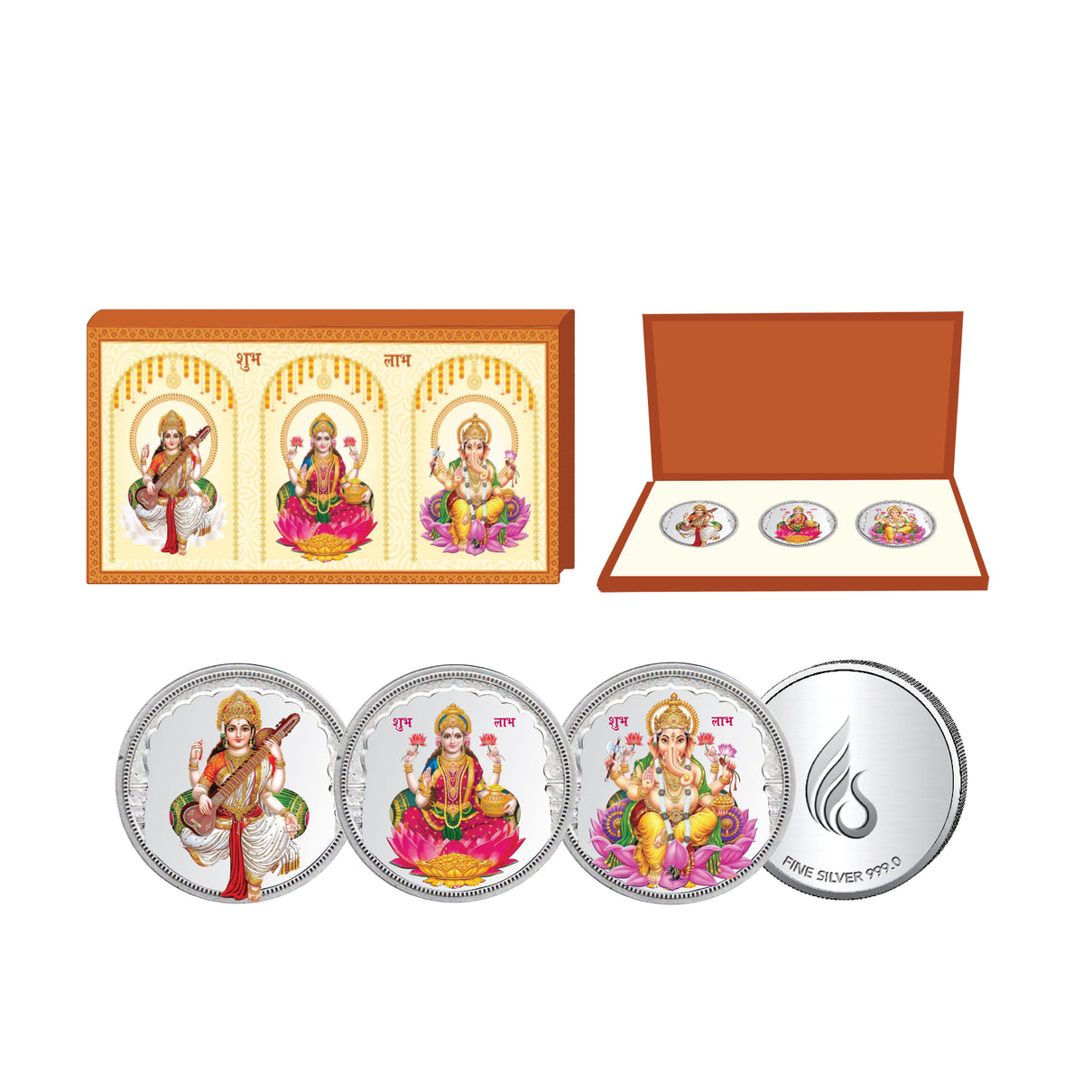 Trio Blessings Coin Box