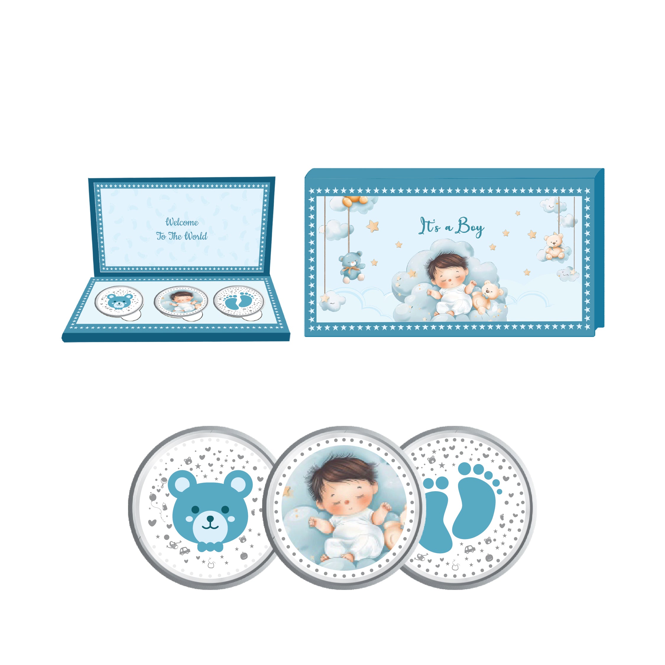 Baby Blessing Gift Box ( 3 coins)