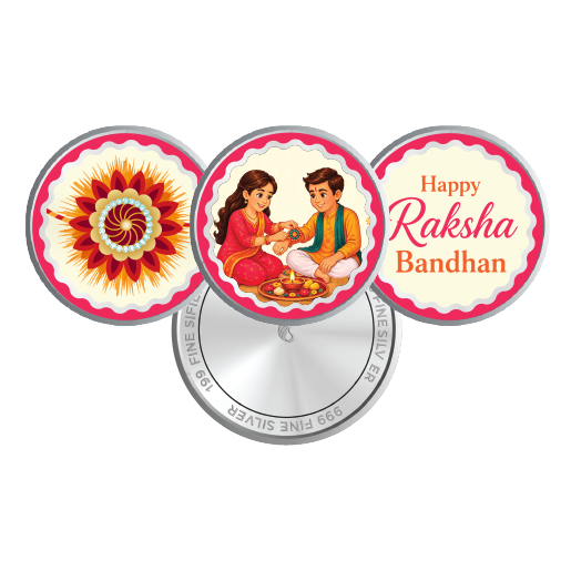 Jovira Raksha Collection – Trio Blessings Silver Coin Gift Box (1.5g)