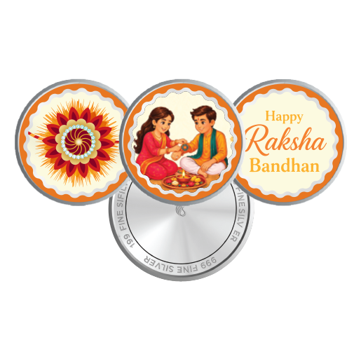 Jovira Raksha Collection – Trio Blessings Silver Coin Gift Box (1.5g)