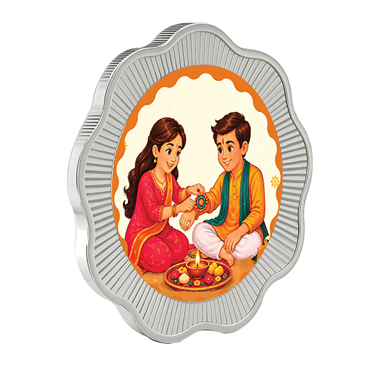 Jovira Raksha Collection – Signature Silver Coin Gift Box  Weight: 20g / 50g / 100g