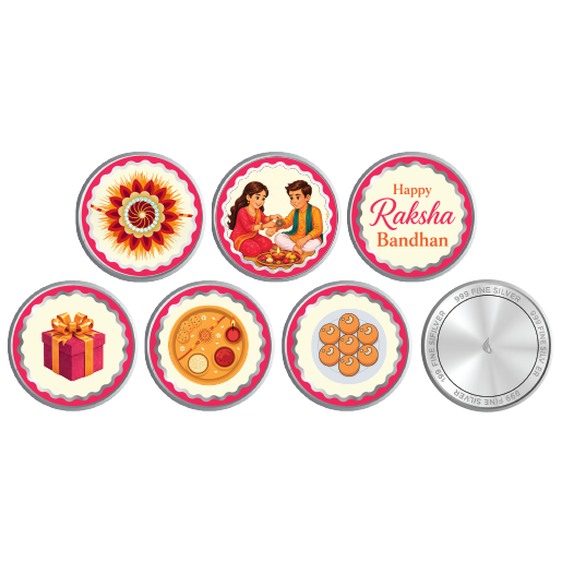 Jovira Raksha Collection – Festive Treasures Silver Coin Gift Box (3g)