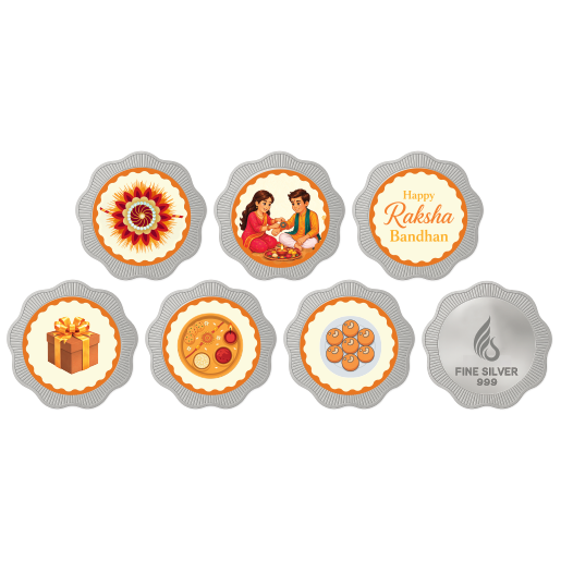 Jovira Raksha Collection – Grand Festive Treasures Silver Coin Gift Box (6g)