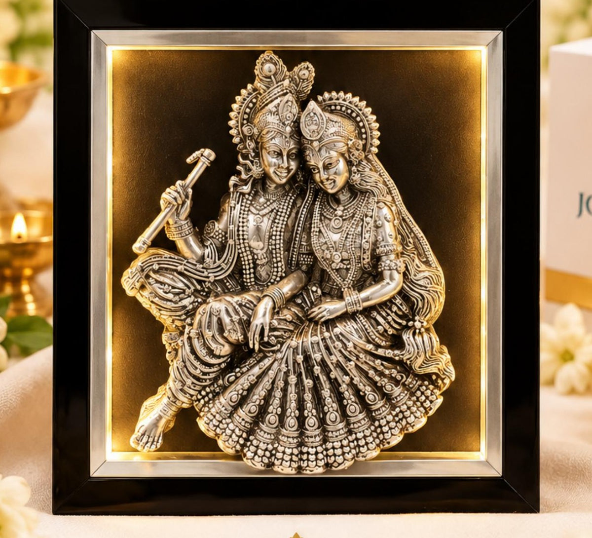 Radha Krishna Light Frame